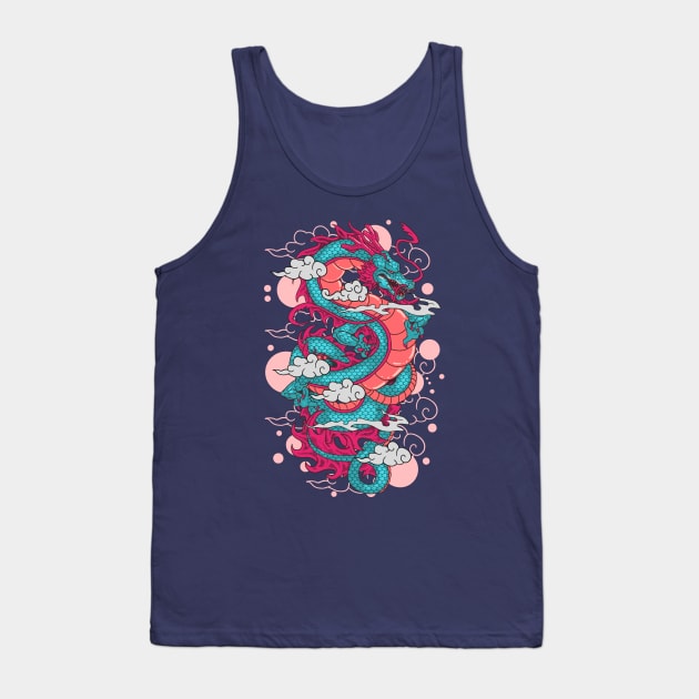 Asian Dragon Cool Tank Top by machmigo